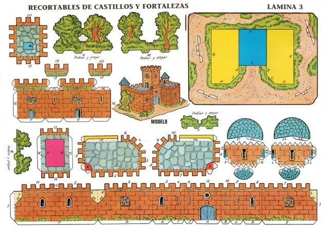 Figuras Para Armar Kit De Construcción De Castillo De F Fgr Figuras Para Armar Kit De Construcción De Castillo De F Fgr