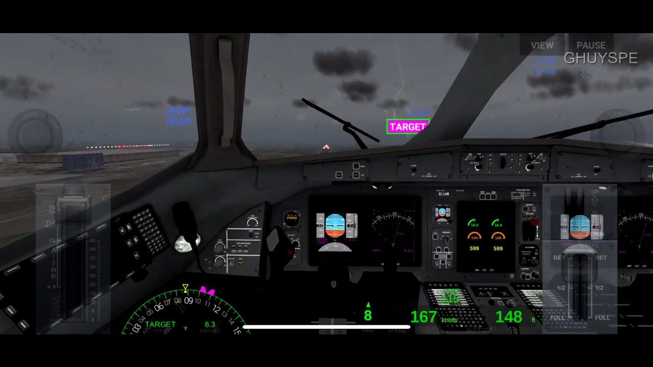 Airplane Atr 72 Takeoff Cockpit View Wroclaw Airport Atr 72