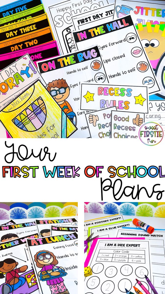 First Week of School Lesson Plans