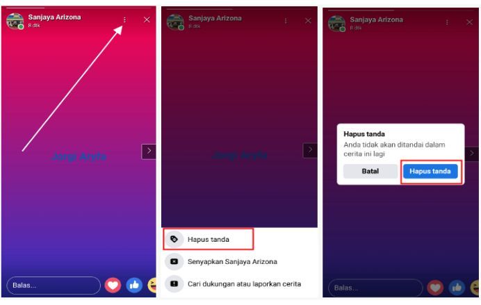 cara menghapus tag di story fb,cara menghapus tanda di facebook