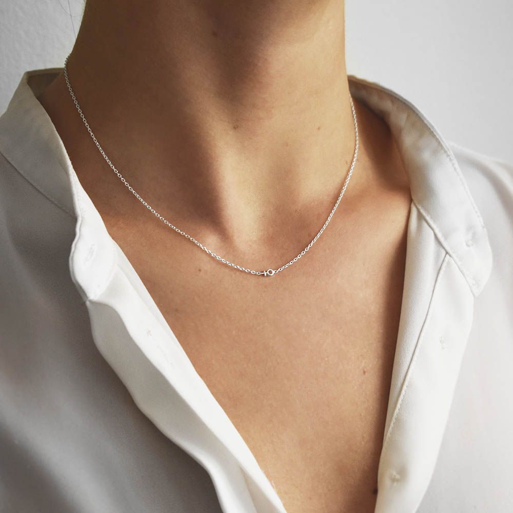 kvinnosymbol halsband silver kvinnosymbol halsband silver