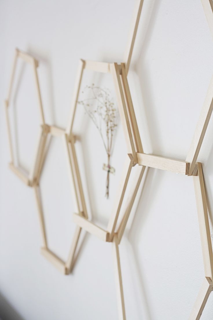 DIY Honeycomb Wall Art