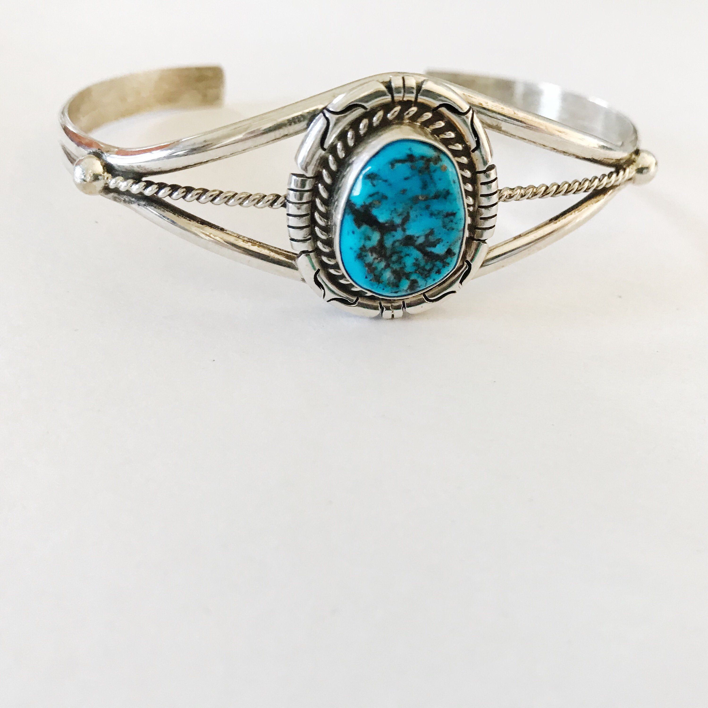 MOTHER/'S DAY SPECIAL Turquoise cuff bangle Vintage Turquoise bangle Wrapped Turquoise cuff bracelet Wrapped Turquoise bangle