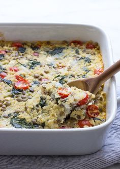 Mediterranean Quinoa Casserole - Making Thyme for Health