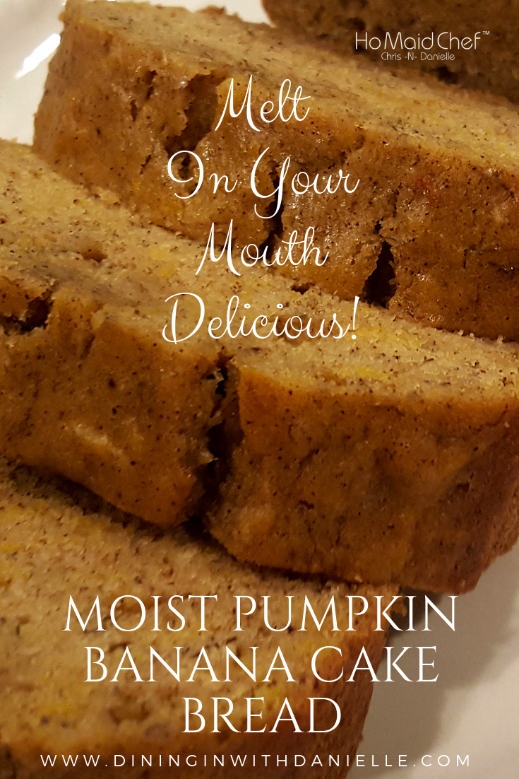 Moist Pumpkin Banana Cake Bread - Dining in with D Moist Pumpkin Banana Cake Bread - Dining in with D