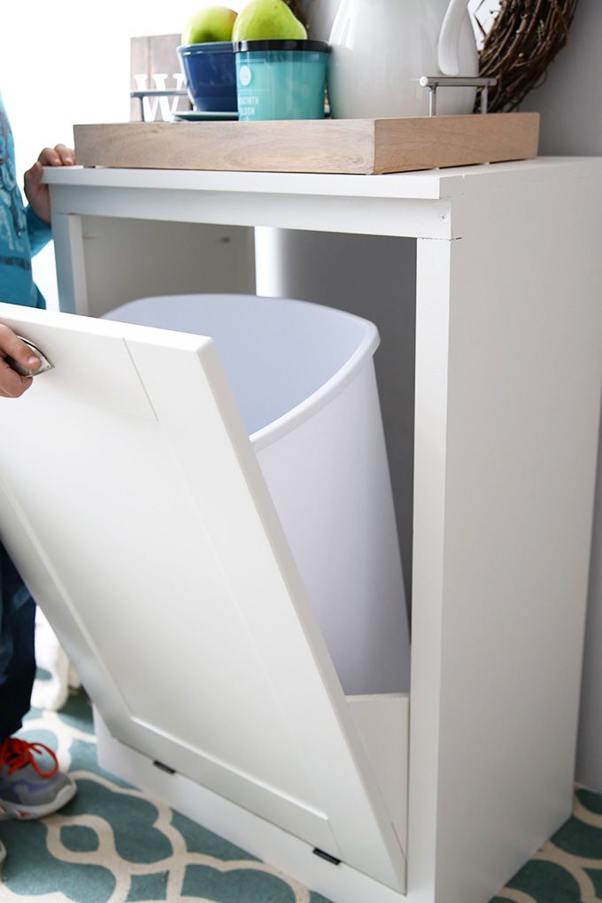 How To Build A Custom Tilt Out Trash Cabinet Brenda S Board How To Make A Custom Tilt Out Trash Cabinet Justaandherblog