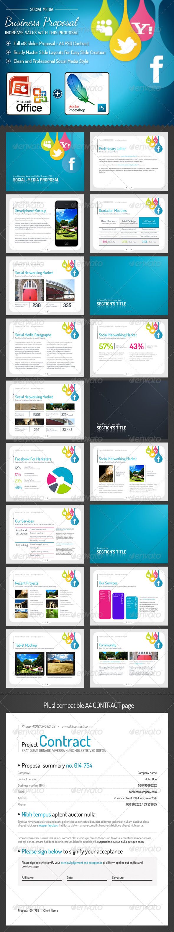 social media powerpoint presentation template keynote ppt
