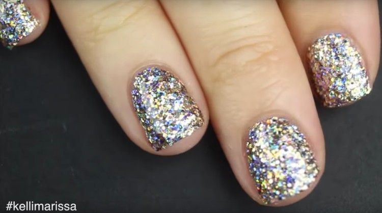 This Easy Glitter Nail Polish Hack Means No More Splotchy Sparkles