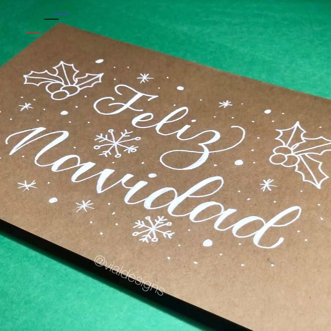 Feliz Navidad Lettering Tutorial Feliznavidad En Este Tutorial De Lettering Te Enseñaré Tres Formas De Escribir Feliz Navidad Asi Podrás Crear Tus Propia