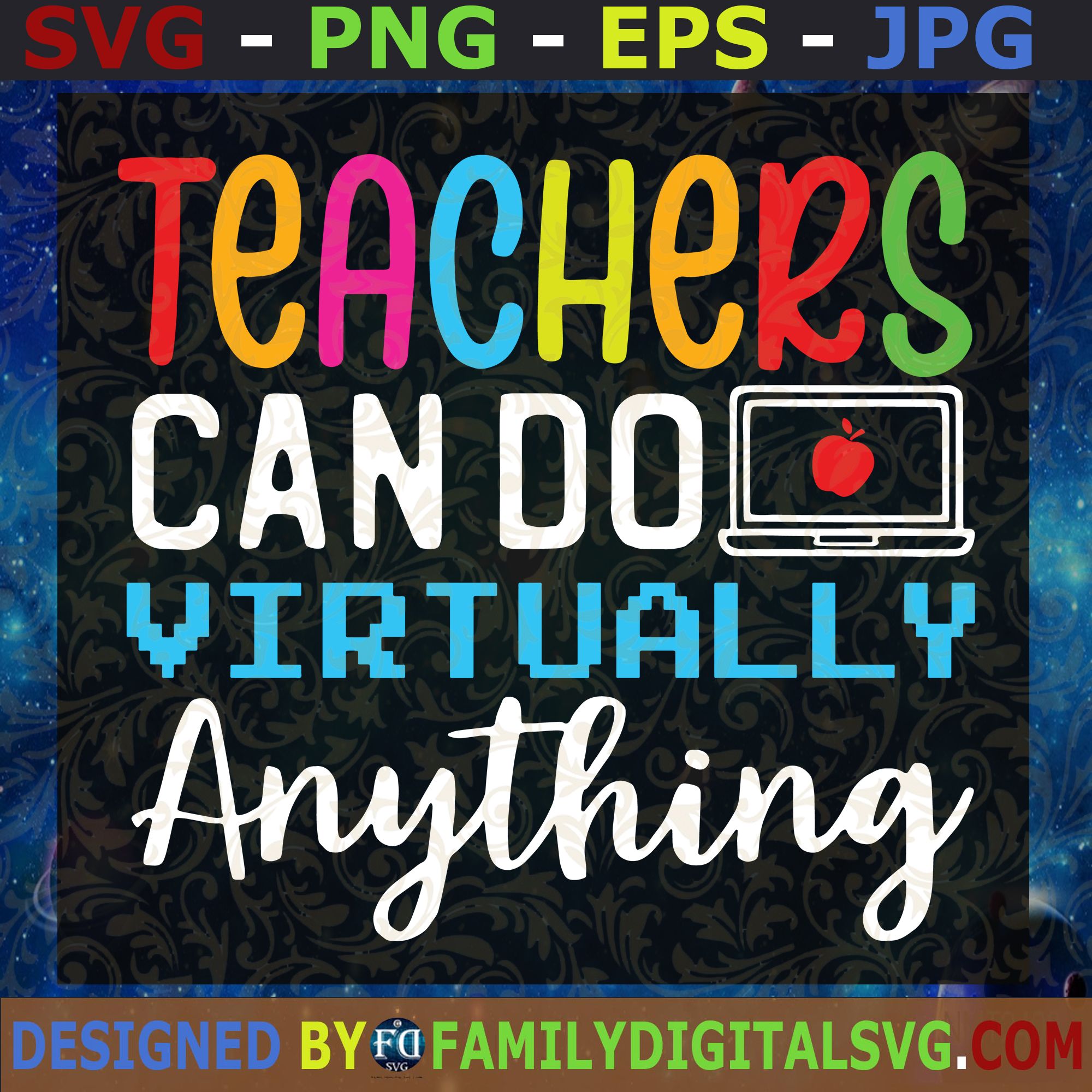 Download Teachers Can Do Virtually Anything Svg Svg Virtual Teacher Svg Virtually Anything Svg Teach Cricut Svg Cricut Svg Design