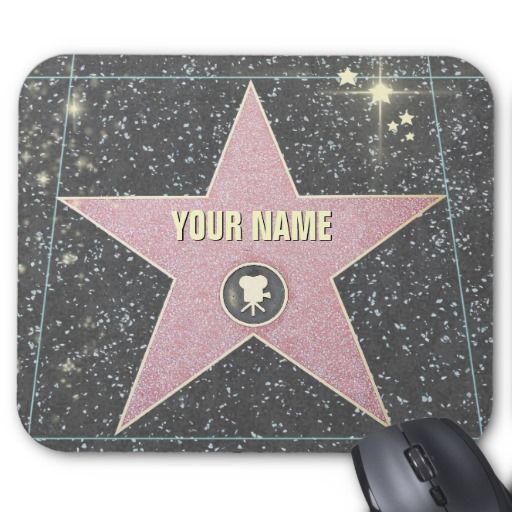 Nameplate Paula with Name Motif Walk of Fame Gift Mousepad