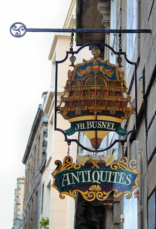 St Malo Signs Pub Antique St Malo Signs Pub