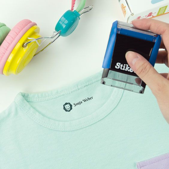 Rechteckiger personalisierter Namensstempel für Textilien und Gegenstände Namensstempel Rechteckiger personalisierter Namensstempel für Textilien und Gegenstände Namensstempel