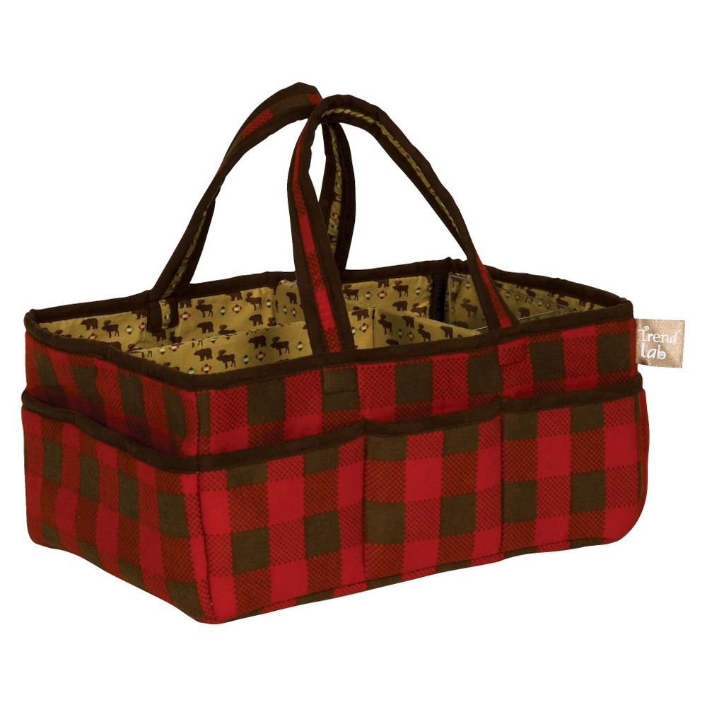 Red//Tan 4-Count Trend Lab Northwoods Burp Cloth Set