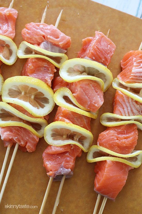 Grilled Salmon Kebabs | Skinnytaste