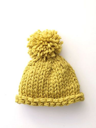 Straight Up Hat Pattern By Lion Brand Yarn Crochet Baby Hats Knitting Hat Knitting Patterns [ 500 x 376 Pixel ]