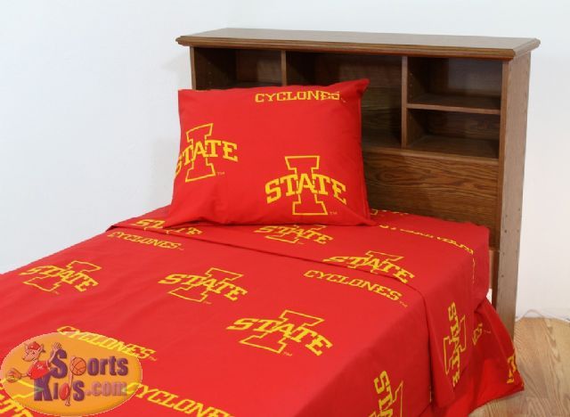 College Covers Kansas State Wildcats Printed Sheet Set Full Solid