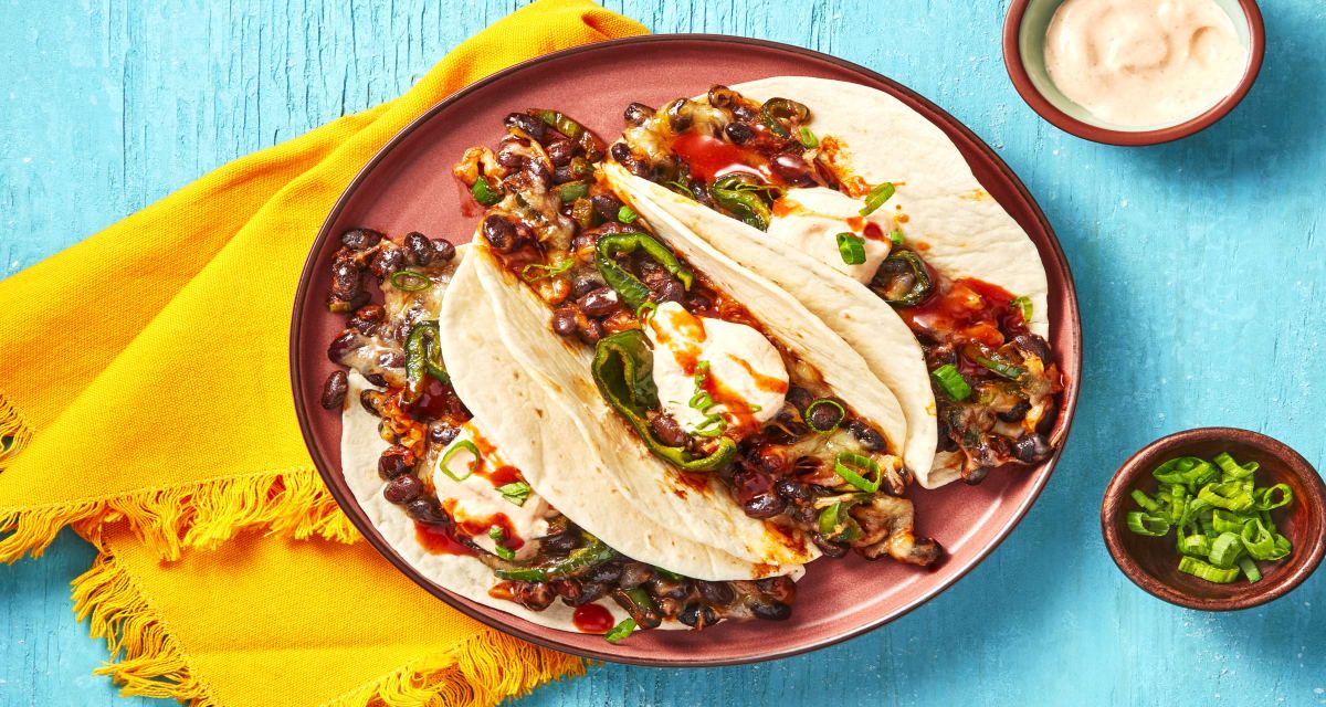 Easy Cheesy Black Bean Tacos Recipe HelloFresh Recipe Easy Cheesy Black Bean Tacos Recipe HelloFresh Recipe