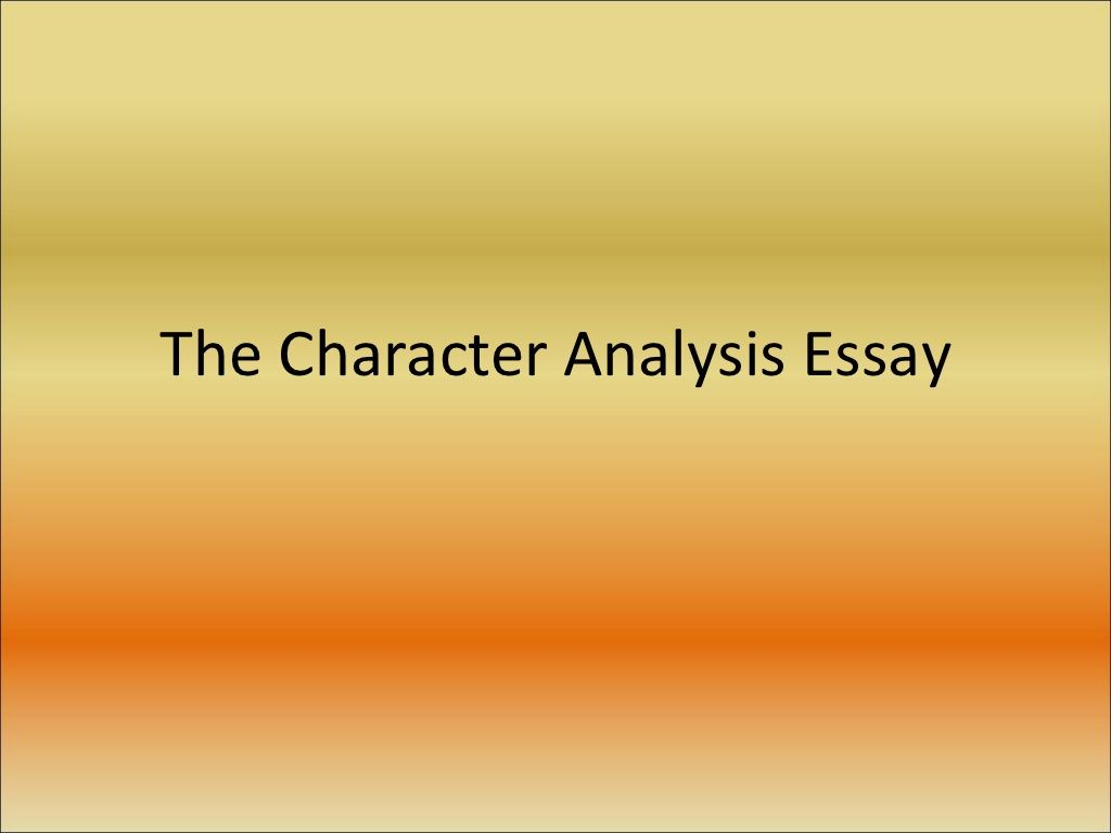 How to write a character analysis essay middle school
