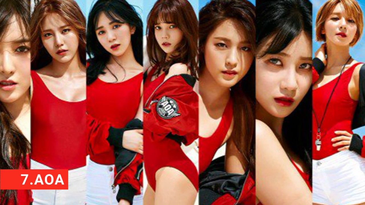 Top 10 Kpop Idol Girl Group 2017 Tiwce Aoa Girl S Generation Kpop Girls Fnc Entertainment Aoa