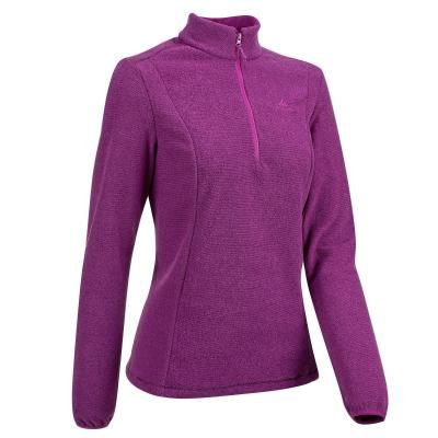 Kadin Doga Yuruyusu Polarlari Hiking Trekking Outdoor Mh100 Polar Quechua Outdoor Kiyafeti Ve Giyimi Breathable Jacket Women Hiking Women