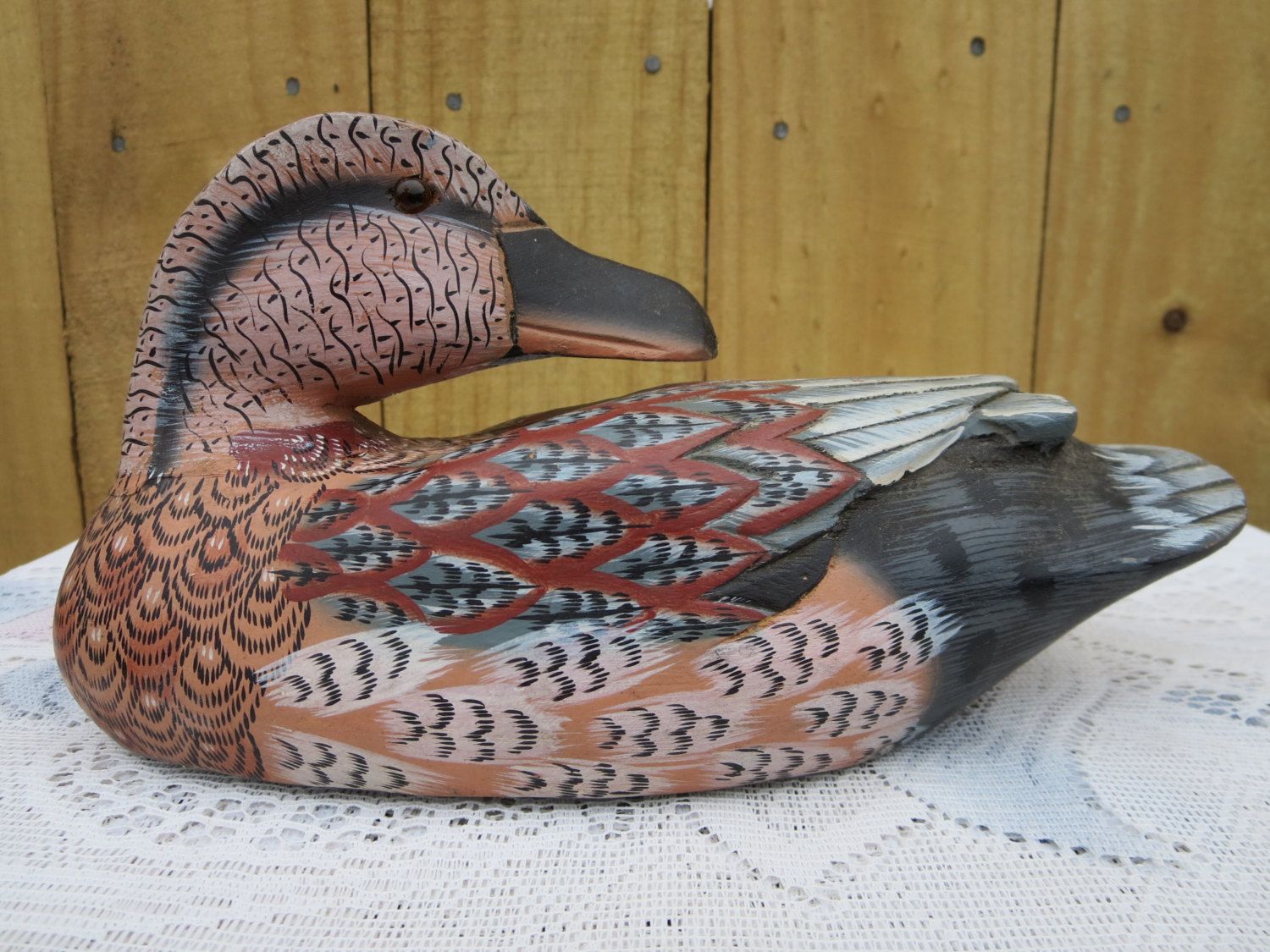 Wooden Hand Painted Duck Mallard Wooden Hand Painted Duck Mallard Home Decor