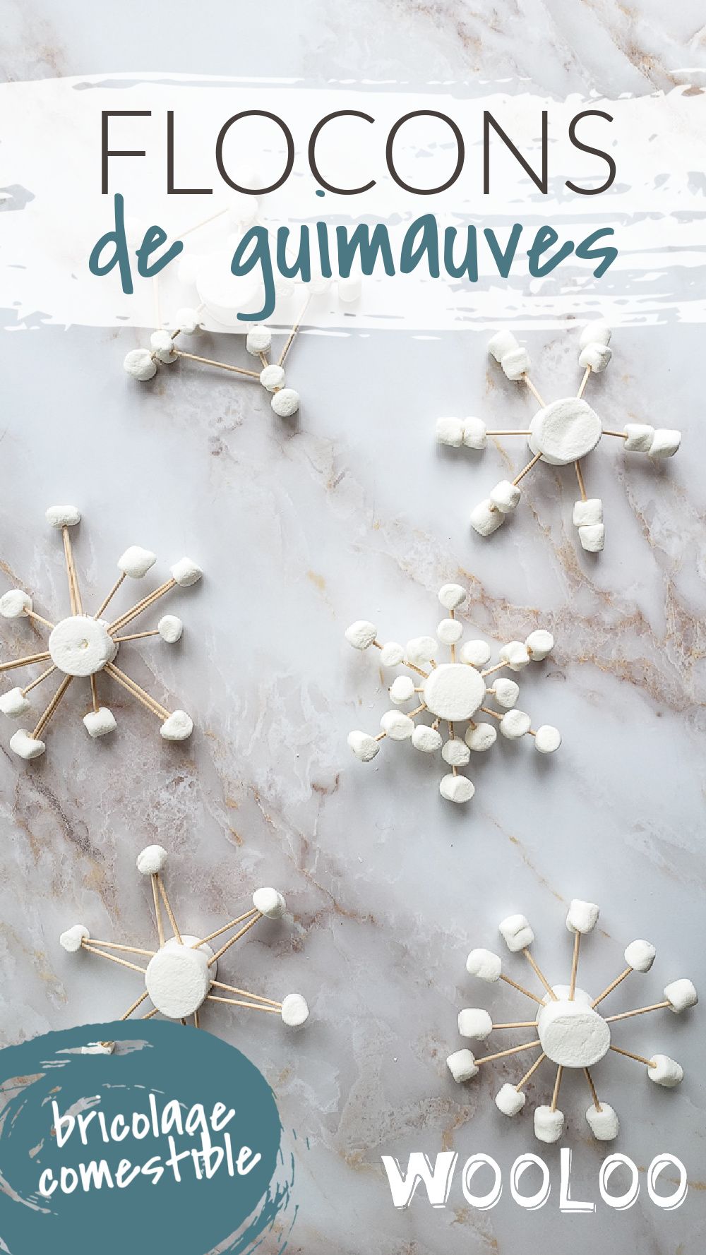 Le flocon de neige en guimauve est un petit bricolage comestible facile à faire avec les enfants qui sera parfait pour garnir votre tasse de chocolat chaud ou décorer vos petits cupcakes d'hiver. #diy #guimauve #bricolagecomestible Crafts To Do, Jouer, Parfait, Art For Kids, Activities For Kids, January, Science, Carnival, Faces