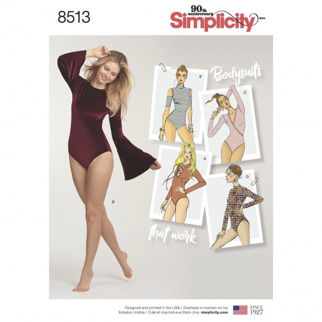 Vogue Sewing Pattern V9298 Women's Wrap Bodysuit Long Or Short Sleeves Vogue Sewing Pattern V9298 Women's Wrap Bodysuit Long Or Short Sleeves
