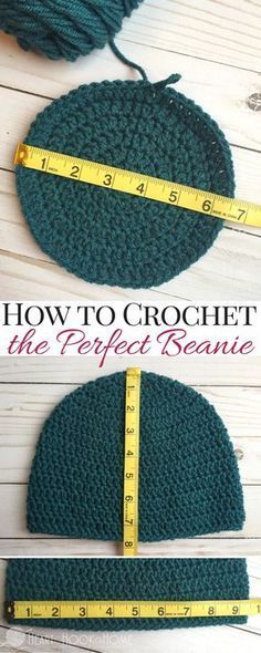 Stuck on crocheting beanies? Don't be! Use this master beanie pattern to make just about any kind of hat. Any size, any yarn, any hook. Bonnet Crochet, Crochet Beanie Hat, Knit Or Crochet, Crochet Crafts, Crocheted Item, Crochet Stitches, Free Crochet Pattern, Crochet Projects, Knitting Patterns