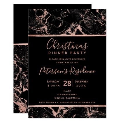 Black rose gold marble typography Christmas Card - marble gifts - invitation template nature Black rose gold marble typography Christmas Card - marble gifts - invitation template nature