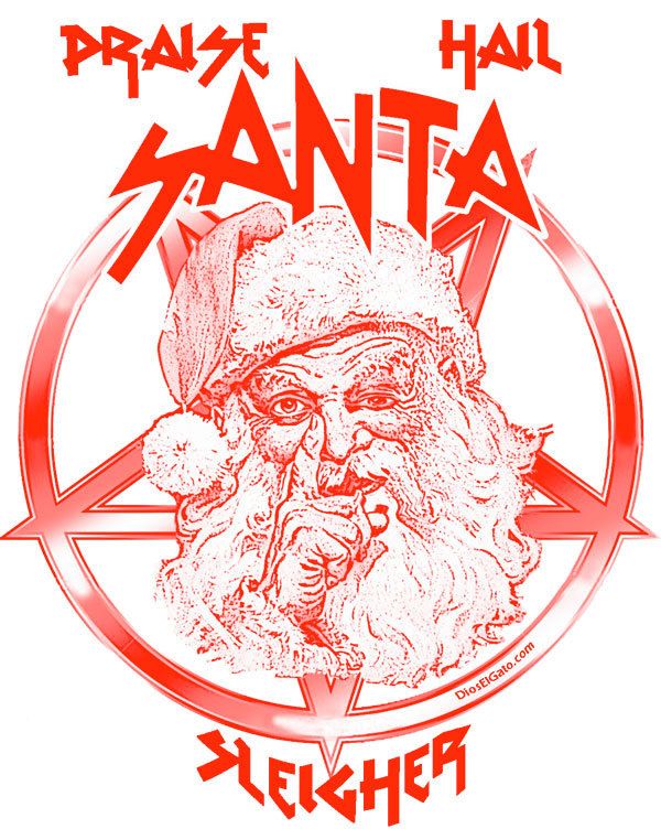 black metal santa Google Search Funny santa pictures, Christmas