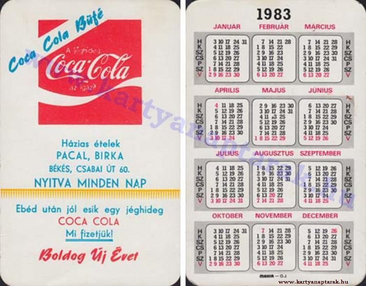Pin Szerzoje Kartyanaptarak Hu Kozzeteve Itt 1983 Kartyanaptar Pin Szerzoje Kartyanaptarak Hu Kozzeteve Itt 1983 Kartyanaptar