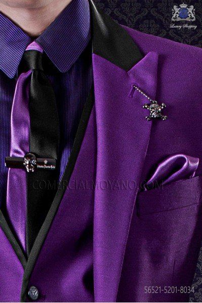 Purple rocker groom suit with black Op-art checkered brocade 2933 Rocker Wedding, Suit Prices, Custom Suit, Black Socks, Groom Suit, Op Art, Wedding Suits, Brocade, Checkered