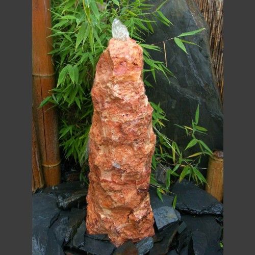 Quellstein Brunnen Travertin Monolith 65cm - Komplettset Monolithen - quellstein brunnen selber bauen Quellstein Brunnen Travertin Monolith 65cm - Komplettset Monolithen - quellstein brunnen selber bauen