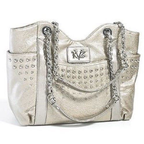 Kathy Van Zeeland Metallic Color Handbag Shoulder Purse With Chain Canvas Shoulder Bag Cat Unbranded Handbags Purses Ebay