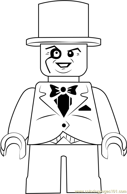 Lego The Penguin Coloring Page for Kids - Free Lego Printable Coloring Pages Online for Kids - ColoringPages101.com | Coloring Pages for Kids