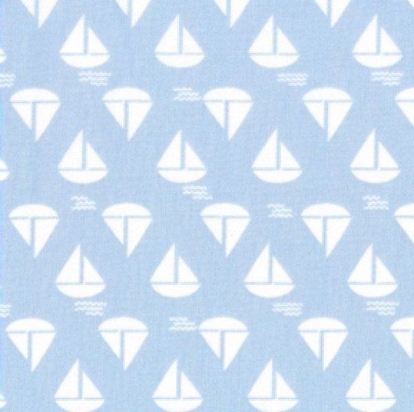 Dear Stella fabric SAILBOATS on Light Blue. (nautical nursery) Sailboat Nursery, Nautical Nursery, Boy Nursery, Nursery Decor, Indie Sewing Patterns, Fabric Patterns, Print Patterns, Nautical Quilt, Nautical Prints