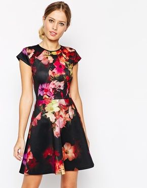 ted baker floral print dress