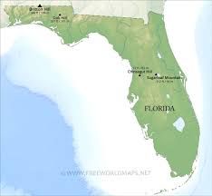 Physical Map Of Florida With Major Geographical Features 0ca10968d62c288c14d35c77f2191df6