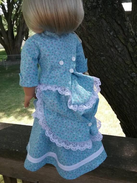 Victorian era dress historical doll fashion 18 inch doll | Etsy #historicaldollclothes