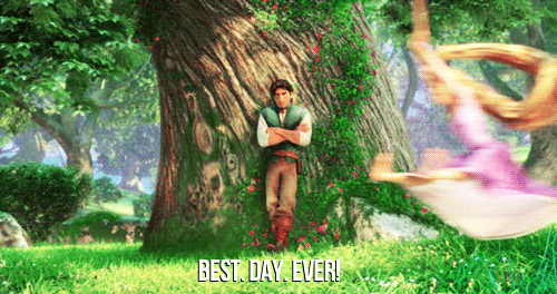 best day ever rapunzel tangled gif disney pinterest tangled