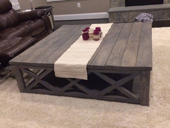 Custom Rustic Farm House Coffee Table Extra Large Farmhouse Custom Rustic Farm House Coffee Table, Large Rustic Wood Coffee Table