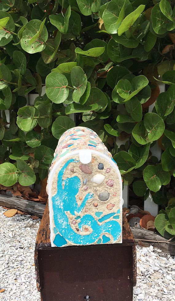 Beach House Mailbox The Best Beaches In World Seashell Post Mount Mailbox Coastal Beach House