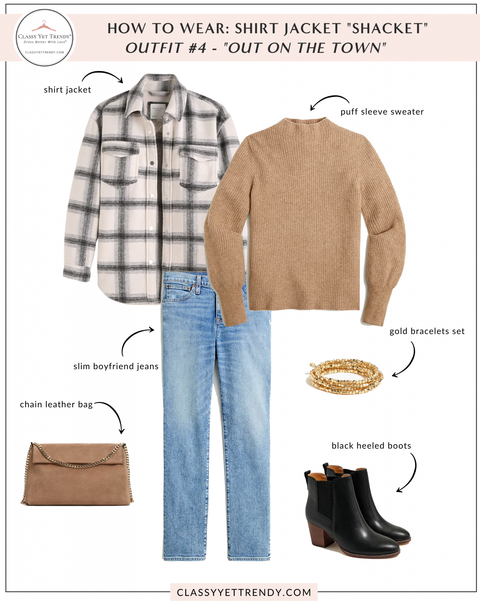 How to Wear A Shirt Jacket "Shacket" 4 Ways - Classy Yet Trendy Flannel Jacket Outfit, Jacket Outfit Women, Jacket Outfits, Sweater Outfits, Casual Outfits, Work Outfits, How To Wear Flannel, How To Wear Shirt, S Shirt