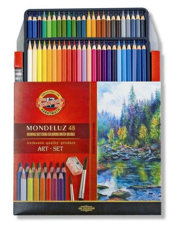 Buntstifte Mondeluz Aquarell Watercolor Pencils 4 VERSION colors KOH-I-NOOR