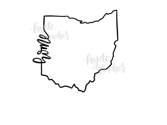 ohio home outline svg file ohio outline svg design ohio svg