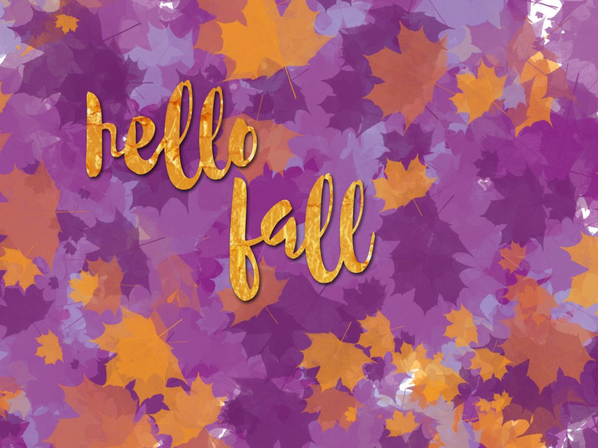 Hello Fall Free Fall Desktop Background.