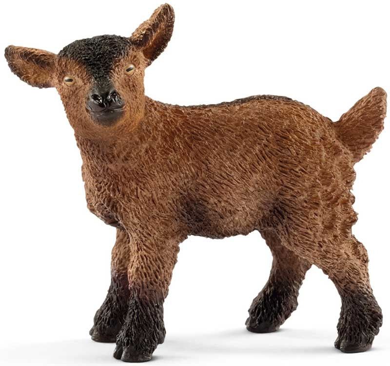 Schleich Farm Life - goat kid. All Schleich figures are lovingly hand-painted with detailed modelling and allow children to learn as they play. Did you know that goat and kids recognize each other by the sound of their calls, not by their appearance? Age: 3+Size: 11.5 x 5.0 x 4.5 cm Pet Toys, Kids Toys, Lps Pets, Figurine Schleich, Goat Kidding, Dwarf Goats, Farm Toys, Baby Goats, Toy Safety
