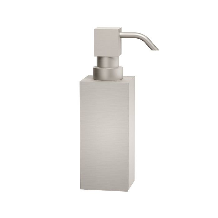 Decor Walther Cube DW395 0839734 Дозатор для жидкого мыла Decor Walther Cube 0839734 Дозатор для жидкого мыла, страна производства - Германия, гарантия 1 год, группа товара - Аксессуары для ванной комнаты, монтаж - На плоскость, цвет изделия - Никель (шлифованный), ширина 50 мм, высота 160 мм, глубина 50 мм. +74959871869 +74959898671 Европейская сантехника - Myla, Soap Dispenser, Soap Dispenser Pump