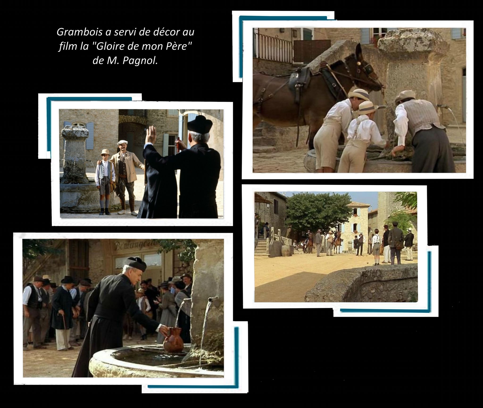 Lieux de tournage, des films de Pagnol, dans le Luberon. - Martine